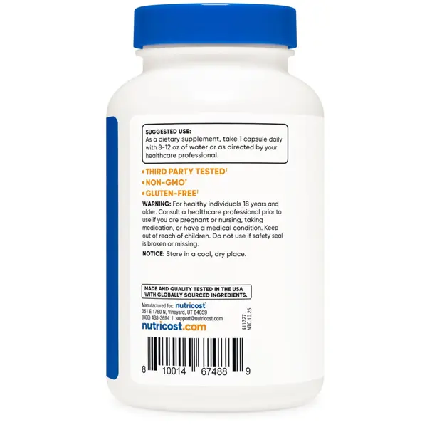 Nutricost L-Glycine 1000mg Capsules
